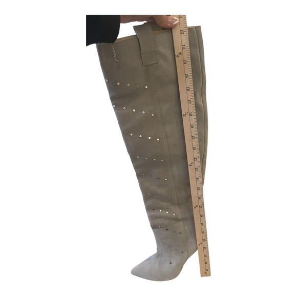 IRO Elgow Studded Suede Over-The-Knee Boots - Picture 11 of 12
